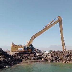 China Swamp Excavator Long Stick 40ft With Flotation on sale