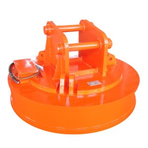 Small Scrap Metal Magnet , Hydraulic Magnet For Excavator Considerate Operation Reliability