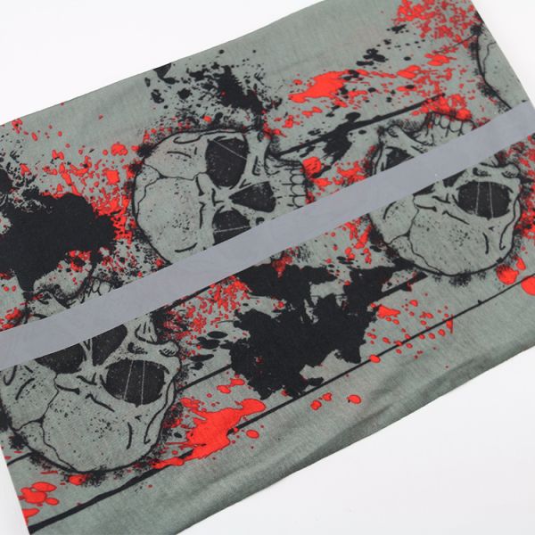 25*50cm 100% Microfiber Polyester Seamless Reflective Bandanas