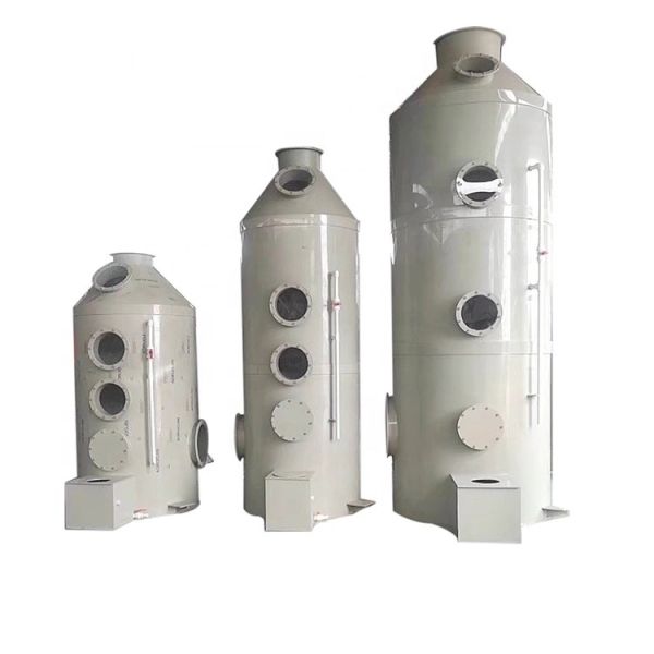 Customized Acid Alkali Waste Gas Treatment PP/SS Material Wet Scrubber Spray Tower