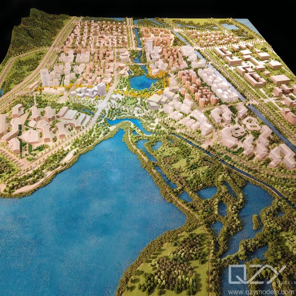 Buy Residential Architectural Landscape Design Model Aecom 1/1500 Hangzhou Ali Town at wholesale prices