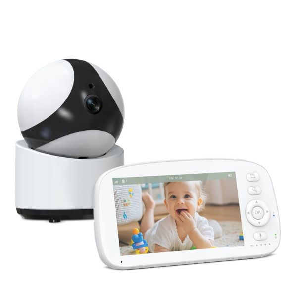 Buy 5 Inch Split Screen Baby Monitor with PTZ Camera and Night Vision at wholesale prices