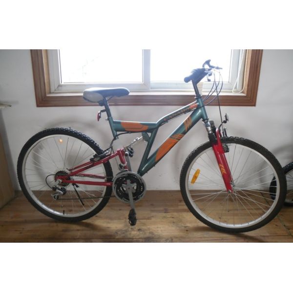 26" Full Suspension Mountain Bike for Heavy Loads Load Capacity 120kg 21 Speeds