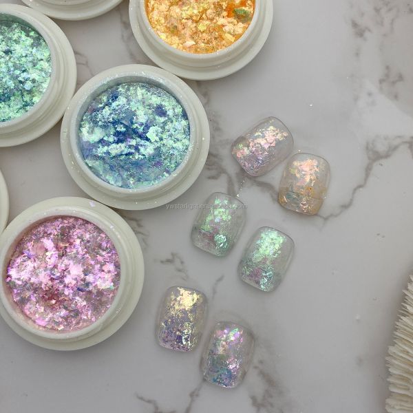 Easy Apply Nail Powder Fashionable Snow Velvet Cloud Powder for DIY Nail Glitter