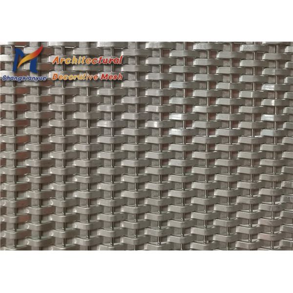1.6mm Opaque Facade Crimped Woven Wire Mesh 10mm 304 Stainless Steel