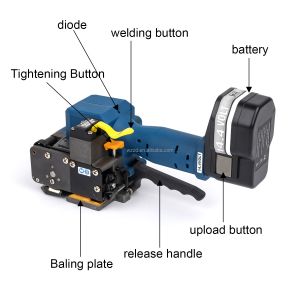 Recycle Powered Handheld Poly Strapping Kit Machine PP PET Belt Pallet Banding