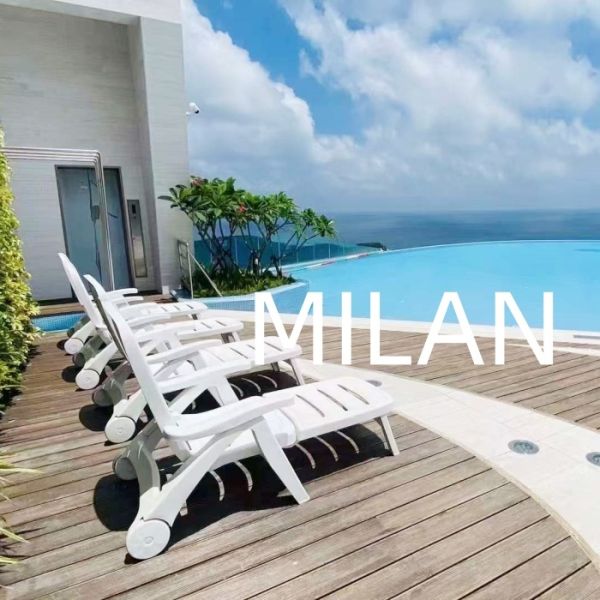 Durable PP Material Lounger,Chair,Table for leisure usage in Park,Restort