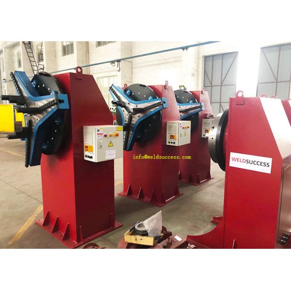 2 Ton Head Tail Stock Rotary Welding Positioner With Chuck, Handbox And Foot