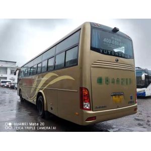 Diesel Front Engine Used Yutong Bus ZK6112D 52 Seats Yellow Left Hand Drive