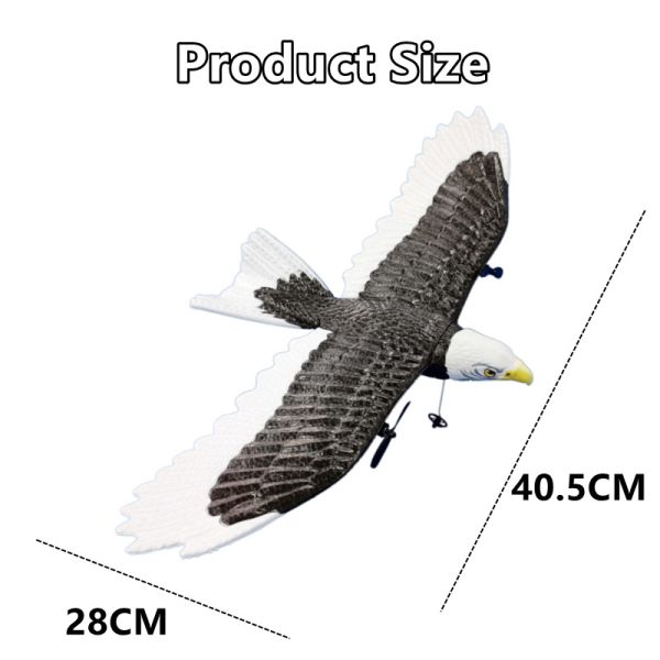 Charging time About 90mins 2024 Fx-651 Fx Rc Plane 2.4g 405mm Simulation Wingspan Eagle Aircraft Toys Gliders Kids Gifts