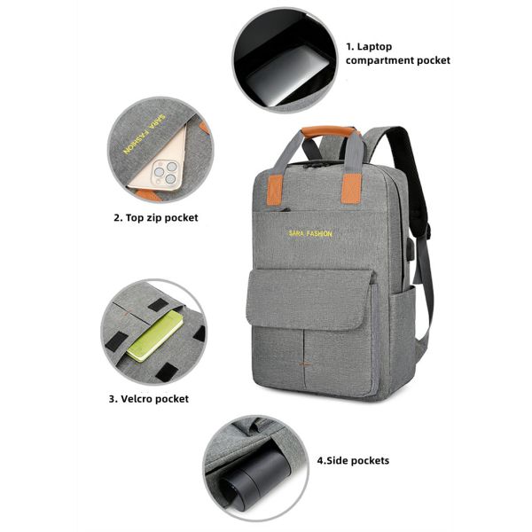 Business Men'S 3 In 1 Laptop Backpack