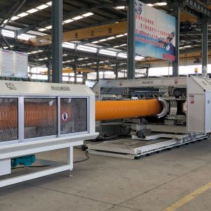 Automatic DWC Pipe Extruder Machinery Low Power Consumption Corrugated pipe