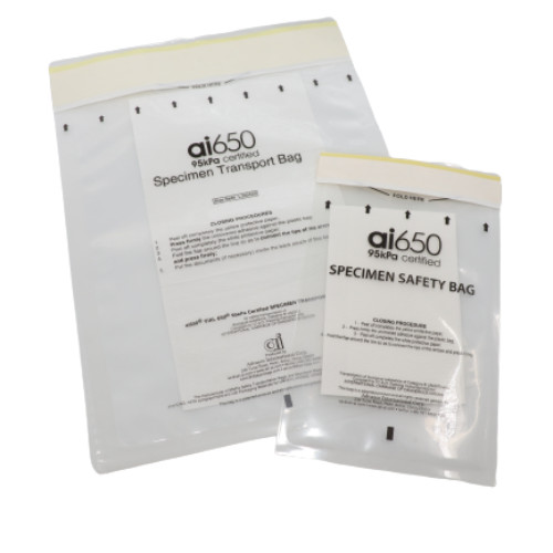 Buy Polyethylene 95kPa Pressure Range Specimen Transport Bag 168mm X 283mm Size at wholesale prices