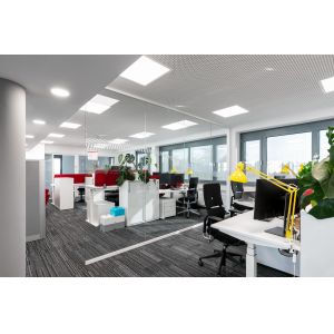 Quality 12mm Single Glass Partition Wall 25mm Thin Aluminum Frame Style for sale