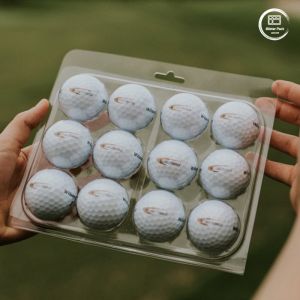 Custom 12-Clear Plastic Blister Clamshell Packaging for Golf Balls, Wholesale