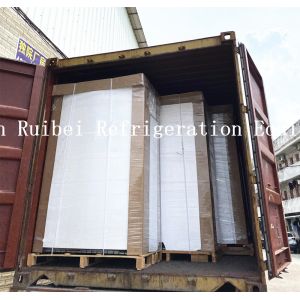 Automatic Defrost Glass Door Beverage Freezer Upright Display Fridge