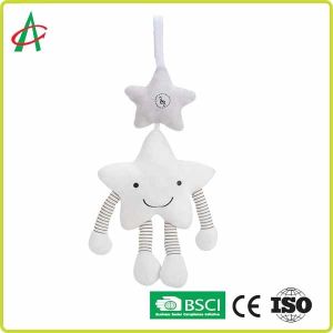 Star Shape Hanging Rattle Toys 38.5cm With Smile Emoji