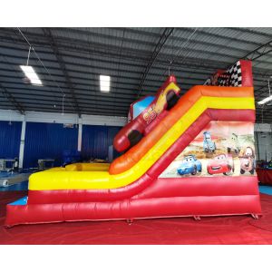 0.55mm PVC Commercial Inflatable Slide Crazy Car Bounce House