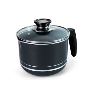 Silicon Handle Marble Coating 16cm Milk Saucepan With Lid