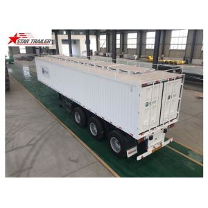 High - Tensile Steel Flatbed Container Trailer With Water Proof Design
