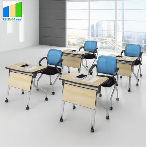 Ebunge School Furniture Wooden Stackable Office Conference Folding Tables