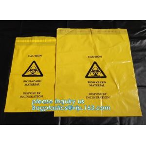 Quality HDPE plastic drawstring biohazard garbage waste, Heavy duty safety plastic biohazard,ENVELOPE BAGS, ENVELOPE, SELF SEAL for sale
