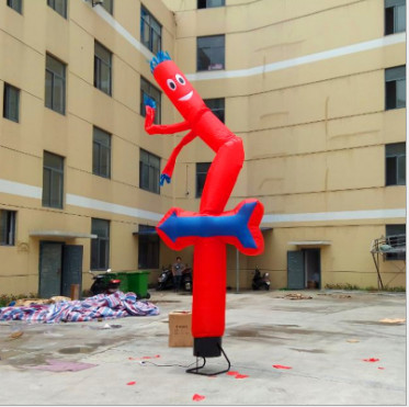 Factory production single leg dance star inflatable model, double dance star air model dancer, Christmas opening inflata