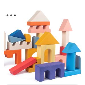 ISO9001 1001 Night Wooden Rainbow Stacker Toy Beech Rome Grimms