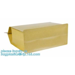 Stand up Zip lockkk kraft paper bags with clear window,resealable zipper stand