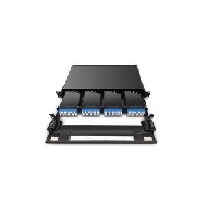 High Density MPO MTP LC 24F Optical Patch Panel MPO Fiber Optic Patch Panel