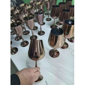 PVD Coating Service on Glass Candle Holder, Glass ware Decorative coatings by