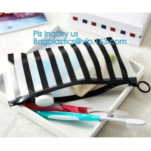 slider LDPE A5 plastic document bag, Zipper slider clear custom undergarment