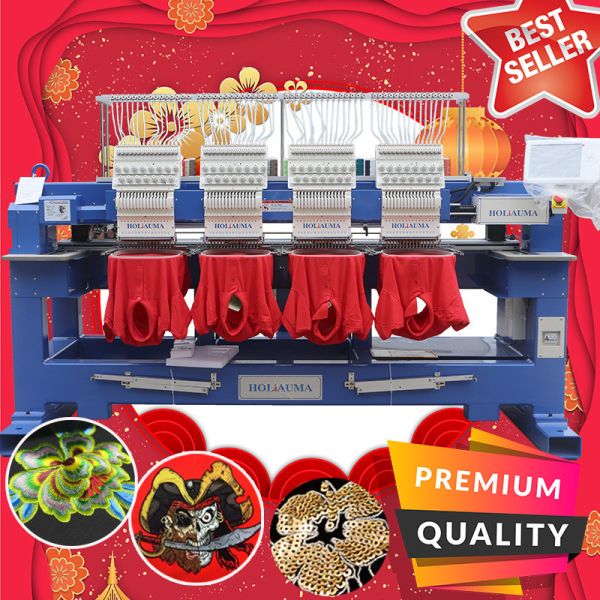 Buy Cheaper than barudan embroidery machine prices HO1504H400*450mm 4 heads embroidery machine with free embroidery machine at wholesale prices
