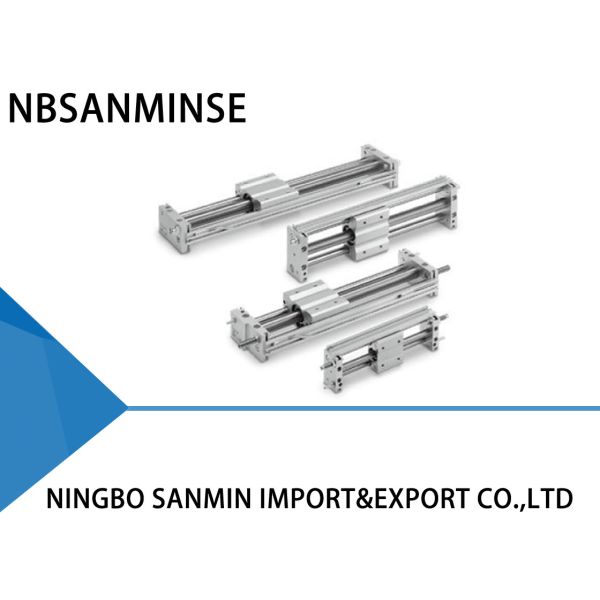 Buy Magnetically Coupled SMC Rodless Air Cylinder Pneumatic Cylinder Slide Type at wholesale prices