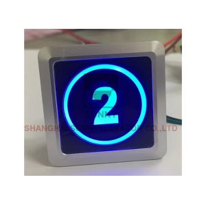 Touchless 500cd/㎡ Fireproof Pc Dc24v Elevator Push Button Switch For Elevator