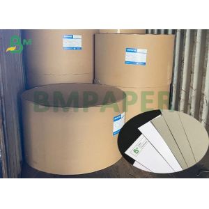 Jumbo rolls 230gsm To 450gsm Recycled White Claycoat Duplex Board Grey Back