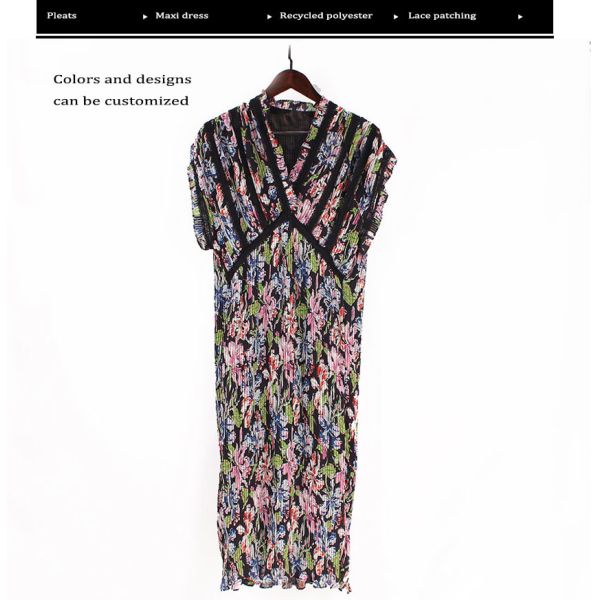 Screen Prints Polyester Women Chiffon Dresses