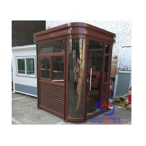 Quality Solid Steel Prefabricated Security Guard Room Temporary Custom Logo for sale