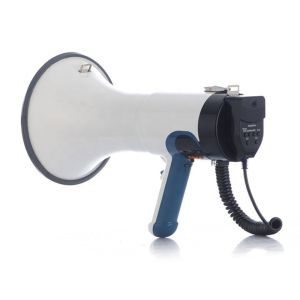 1 Channel 2022 80W 12V Handheld Rechargeable Megaphone with Siren No Water