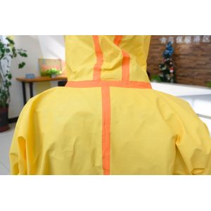Quality Decontamination Heavy Duty Protective Coverall Disaster Management Biological Hazard Jumpsuit for sale