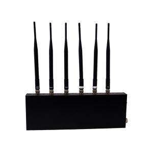 12W 6 Band WIFI 3G GPS Signal Jammer / Blocker EST-808I For Custom , 33dBm
