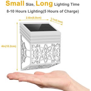 165g Waterproof Solar Deck Lights Screw Mount Solar Dock Light For Outdoor