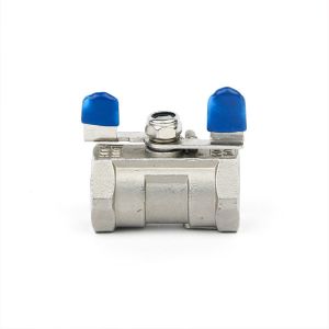 1PC Ball Valve Butterfly Type in 304/316 Stainless Steel with Thread Connection