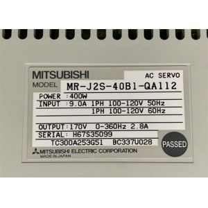 MR-J2S-40B1-QA112 Mitsubishi AC Servo Amplifier Industrial Servo Drives 400w