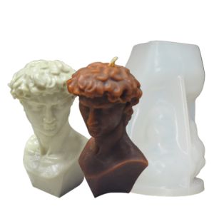 China David Figure Silicone Candle Mold Handmade 3D DIY Candle Molds Non Stick on sale