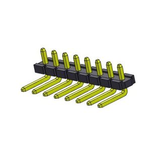 Pin Header Connector 5.08mm Single Row R/A TYPE 1*2PIN To 1*20PIN H=2.54MM