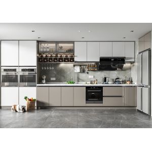 China Factory Customized Lacquered Wholesale Price Plywood Kitchen Cabinets