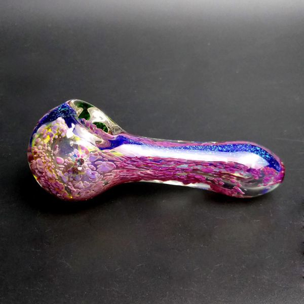 Professional Fashion Purple Pink Glass Pipe For Weed Dry Herb Unbreakable