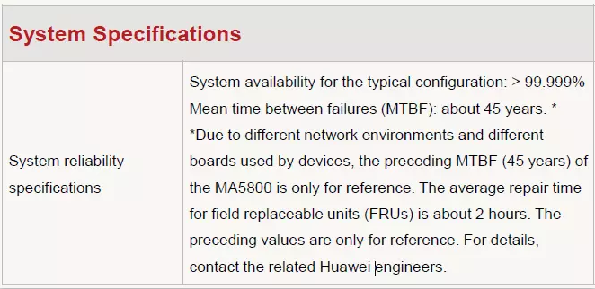 HUAWEI MA5800-X15 OLT SmartAX MA5800 Fiber Optical Equipment