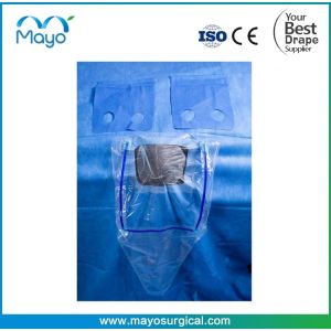 CE Approved Sterile Craniotomy Drape With Collection Pouch / Incise Film